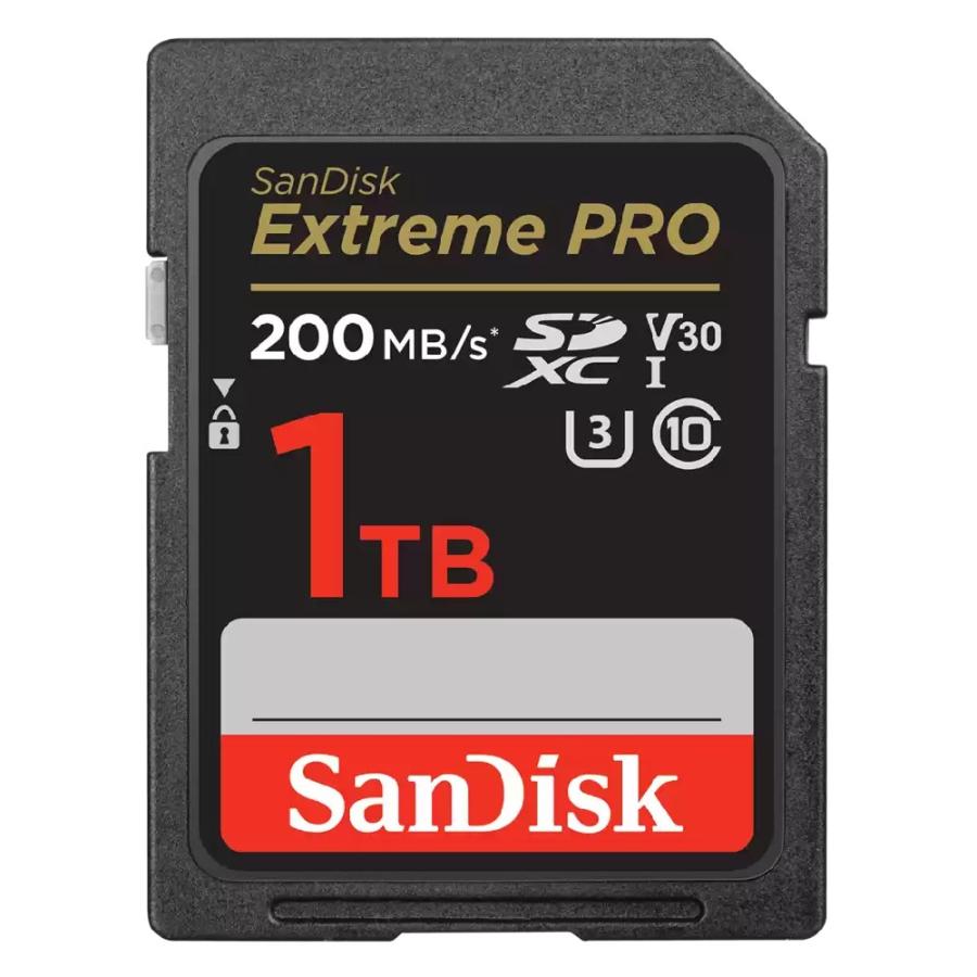 1TB SDXCカード SDカード SanDisk サンディスク Extreme PRO Class10 UHS-I U3 V30 4K R:200MB/s W:140MB/s 海外リテール SDSDXXD-1T00-GN4IN ◆宅 | Extreme PRO