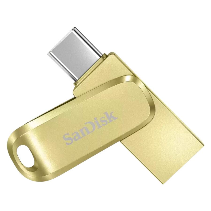 USBメモリ 128GB USB-A/C SanDisk サンディスク Ultra Dual Drive Luxe USB Type-C USB3.2 Gen1 R:400MB/s ゴールド 海外リテール SDDDC4-128G-G46GD ◆メ | SanDisk
