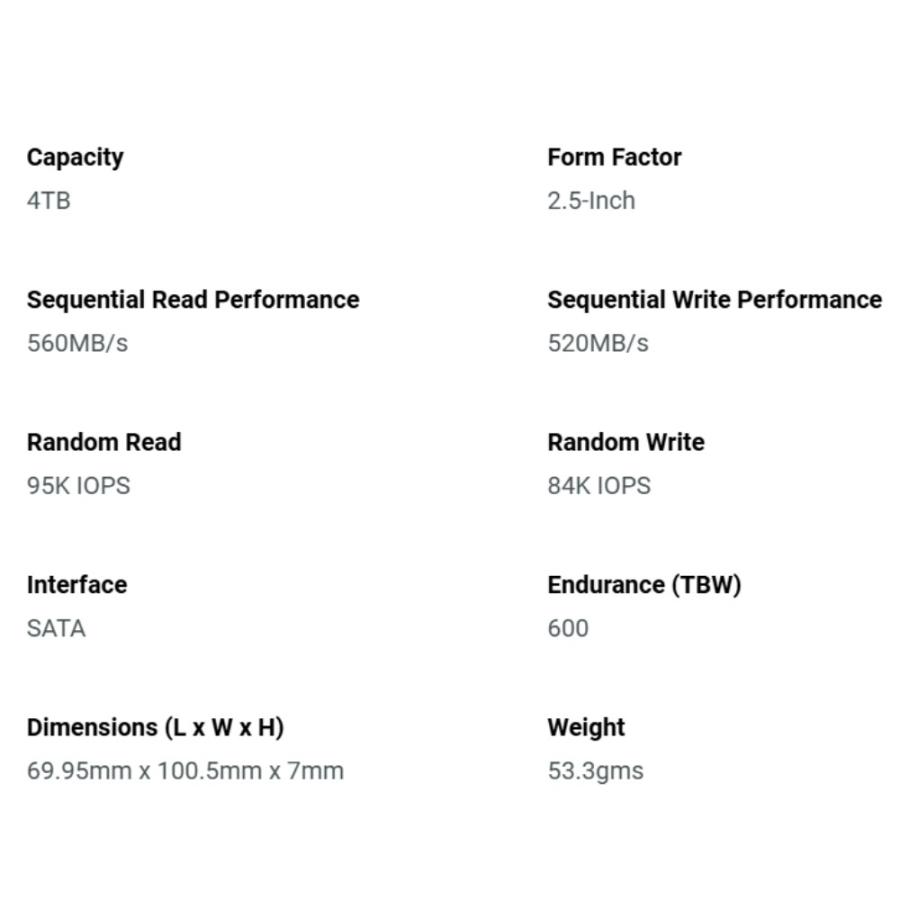 SSD 4TB 2.5インチ 内蔵型 SanDisk サンディスク Ultra 3D SATA3 6Gb/s R:560MB/s W:520MB/s 3D TLC 7mm厚 海外リテール SDSSDH3-4T00-G26 ◆宅 | SanDisk | 02