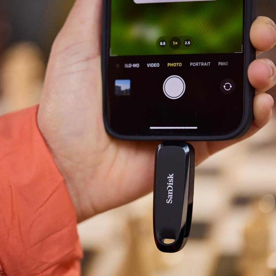 USBメモリ 32GB USB3.1 Gen1-A/Type-C 両コネクタ搭載 SanDisk Phone Drive for Android R:100MB/s 回転式 ブラック 海外リテール SDDDC6-032G-G46 ◆メ | SanDisk | 01