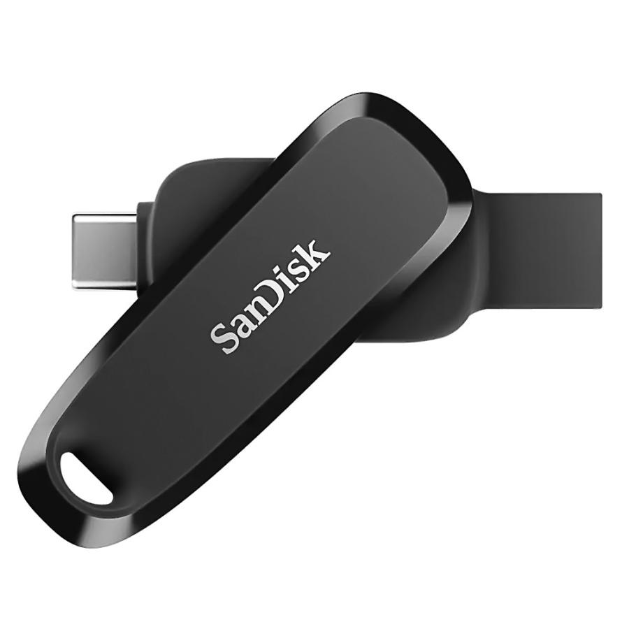 USBメモリ 64GB USB3.1 Gen1-A/Type-C 両コネクタ搭載 SanDisk Phone Drive for Android R:100MB/s 回転式 ブラック 海外リテール SDDDC6-064G-G46 ◆メ | SanDisk