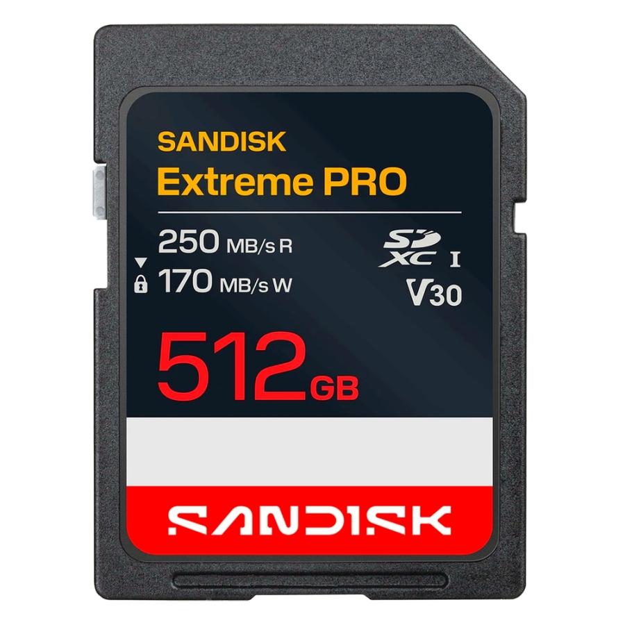 SDカード 512GB SDXC SANDISK サンディスク Extreme PRO CLASS10 UHS-I U3 V30 R:250MB/s W:170MB/s 海外リテール SDSDXXJ-512G-GSCIN ◆コ | SanDisk