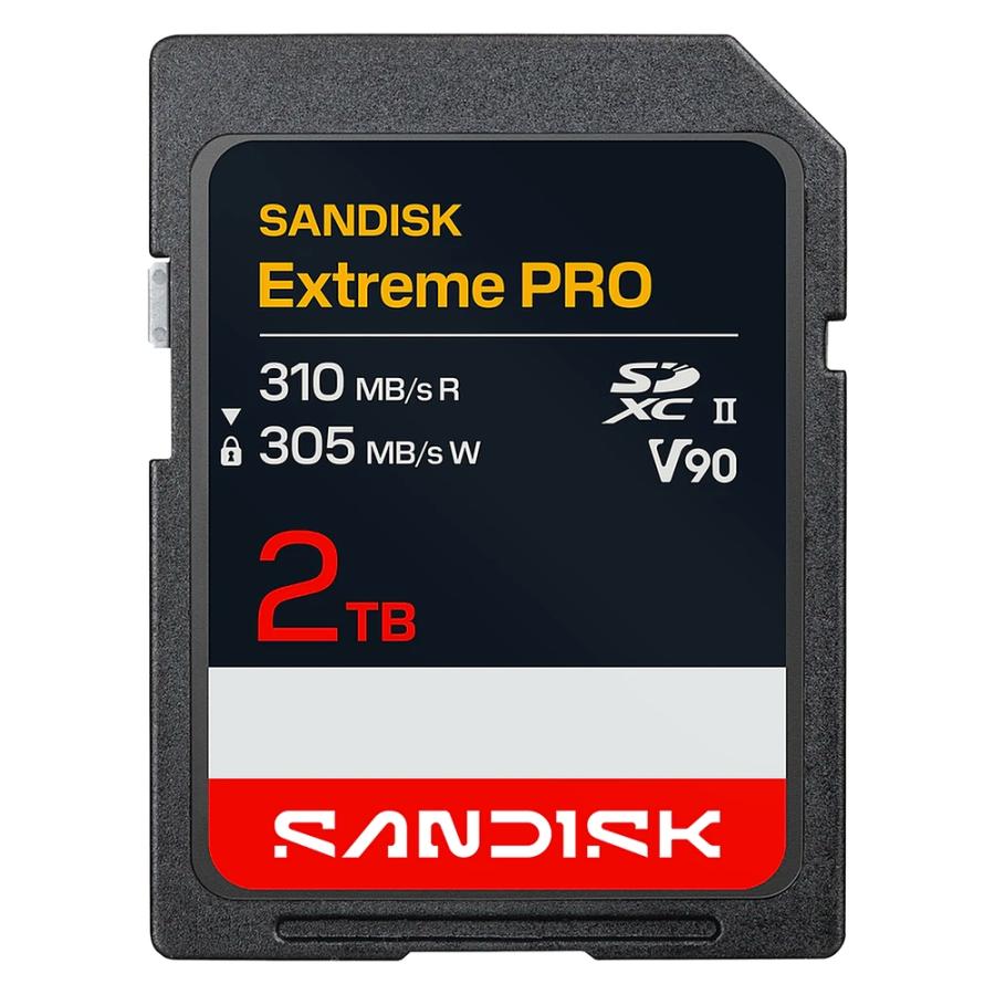SDカード 2TB UHS-II SDXC SANDISK サンディスク Extreme PRO U3 V90 8K R:310MB/s W:305MB/s 海外リテール SDSDXDE-2T00-GN4IN ◆コ | Extreme PRO
