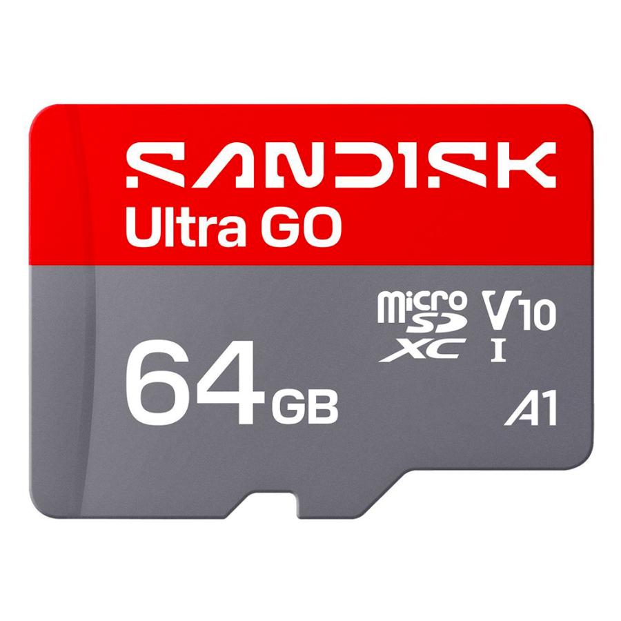 マイクロSDカード 64GB microSDXC SanDisk サンディスク Ultra GO Class10 UHS-I U1 V10 A1 R:140MB/s 海外リテール SDSQUGN-064G-GN6MN ◆メ | SanDisk