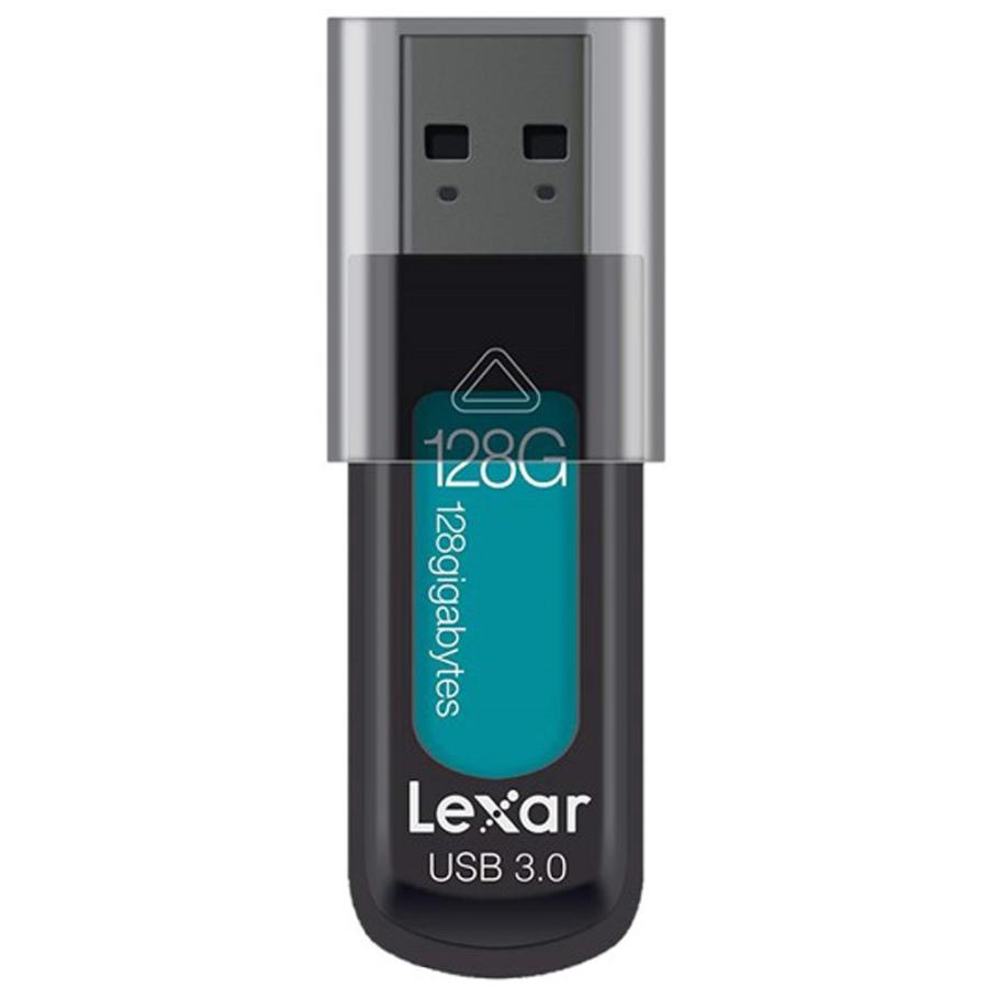 128GB USBメモリ USB3.0 Lexar レキサー JumpDrive S57 スライドカバー式 R:150MB/s ブラック/ティール 海外リテール LJDS57-128ABAP ◆メ | 