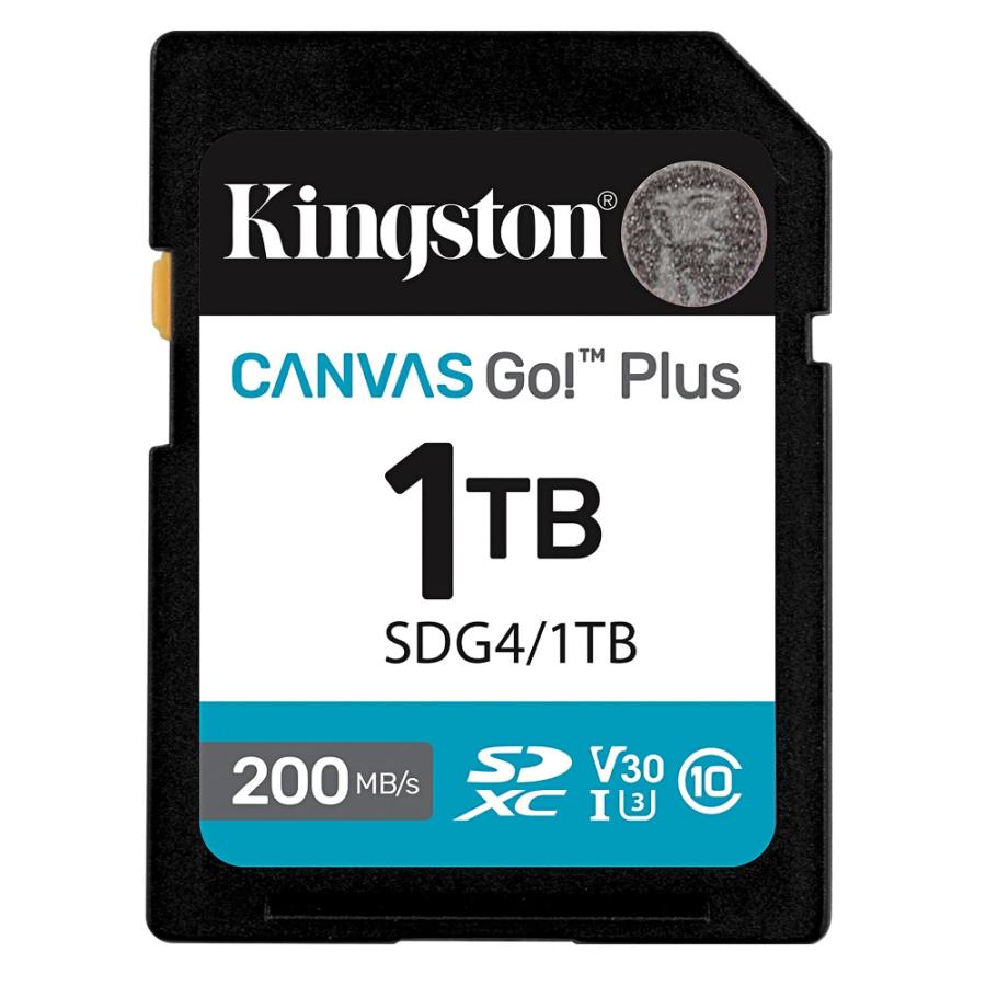 SDカード 1TB SDXC Kingston キングストン Canvas Go Plus Class10 UHS-I U3 V30 4K R:200MB/s W:160MB/s 海外リテール SDG4/1TB ◆メ | Canvas Go! Plus