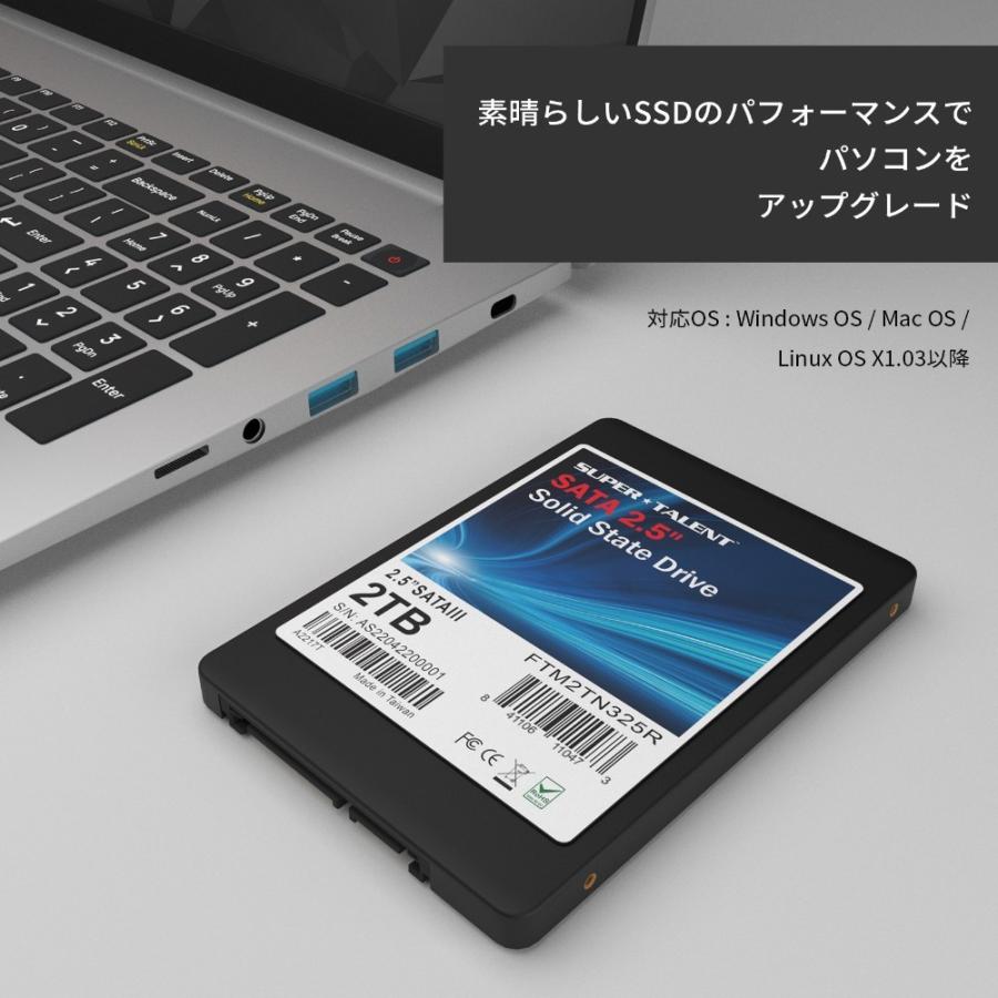 SSD 2TB 2.5インチ 内蔵型 SuperTalent スーパータレント TeraNova DX