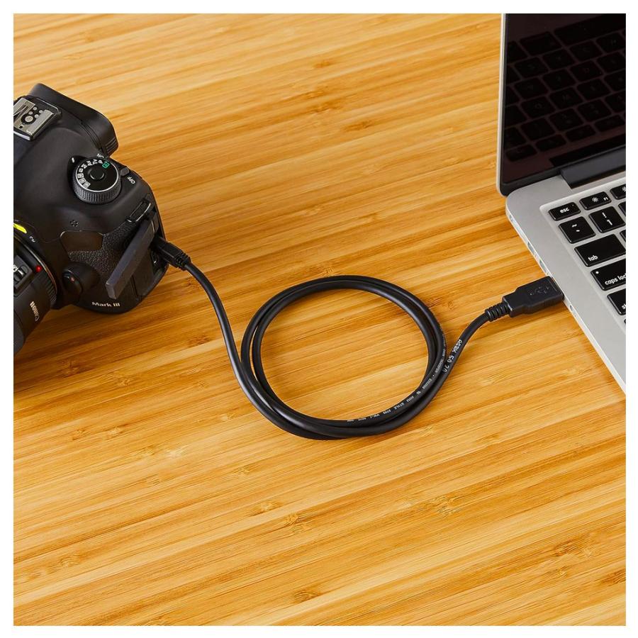 miniUSBケーブル Aオス-miniB 0.9m 黒 24点セット Amazon Basics Amazonベーシック USB2.0 AオスからMini-Bケーブル 長さ91cm ブラック 24本入 B0718XZKWH ◆宅 | amazon | 02