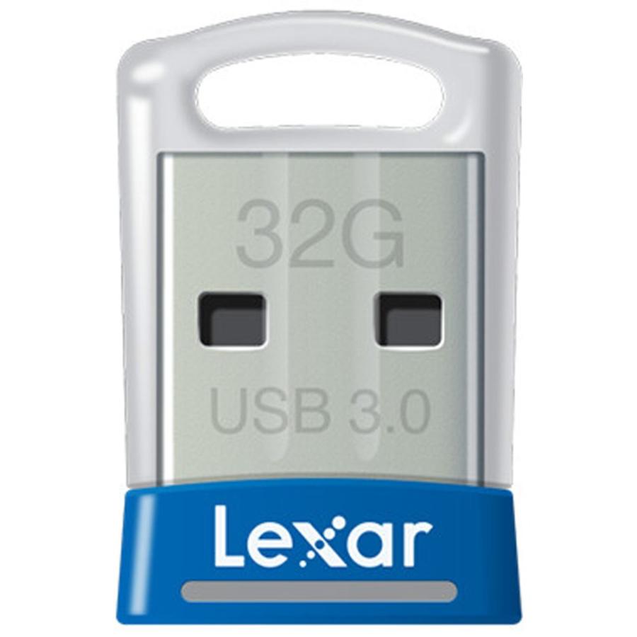 32GB USBメモリ USB3.0 Lexar レキサー JumpDrive S45 超小型 高速転送 R:150MB/s ブルー 海外リテール LJDS45-32GABNL ◆メ｜flashmemory