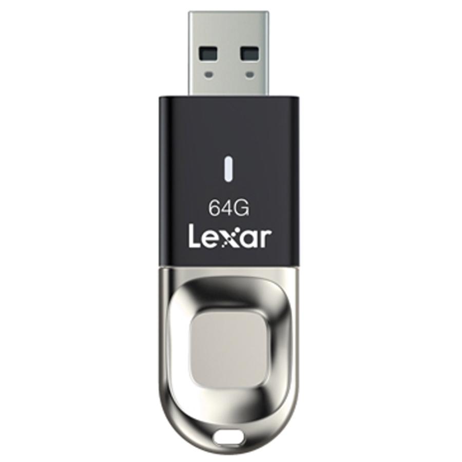 64GB 指紋認証USBメモリ USB3.0 Lexar レキサー Fingerprint F35 s LJDF35-64GBBK 【新作からSALEアイテム等お得な商品満載】 指紋センサー 絶対一番安い 海外リテール メ R:150MB セキュリティ機能