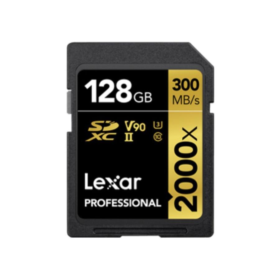128GB SDXCカード SDカード Lexar レキサー Professional 2000x Class10 UHS-II U3 V90 R:300MB/s W:260MB/s 海外リテール LSD2000128G-BNNNG ◆メ | 