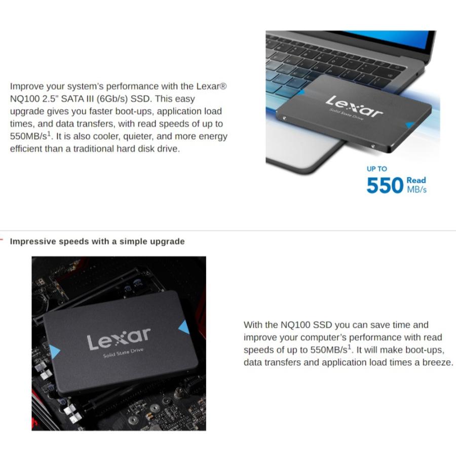 Lexar NQ100 1TB 内蔵型SSD