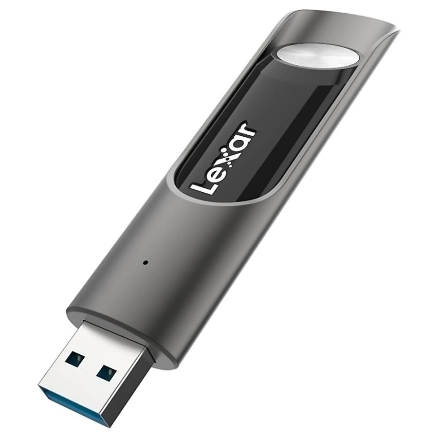 USBメモリ 512GB USB3.2 Gen1 Lexar レキサー JumpDrive P30 Type-A 高速転送 R/W:450MB/s スライド式 金属筐体 ブラック 海外リテール LJDP030512G-RNQNG ◆メ | JumpDrive