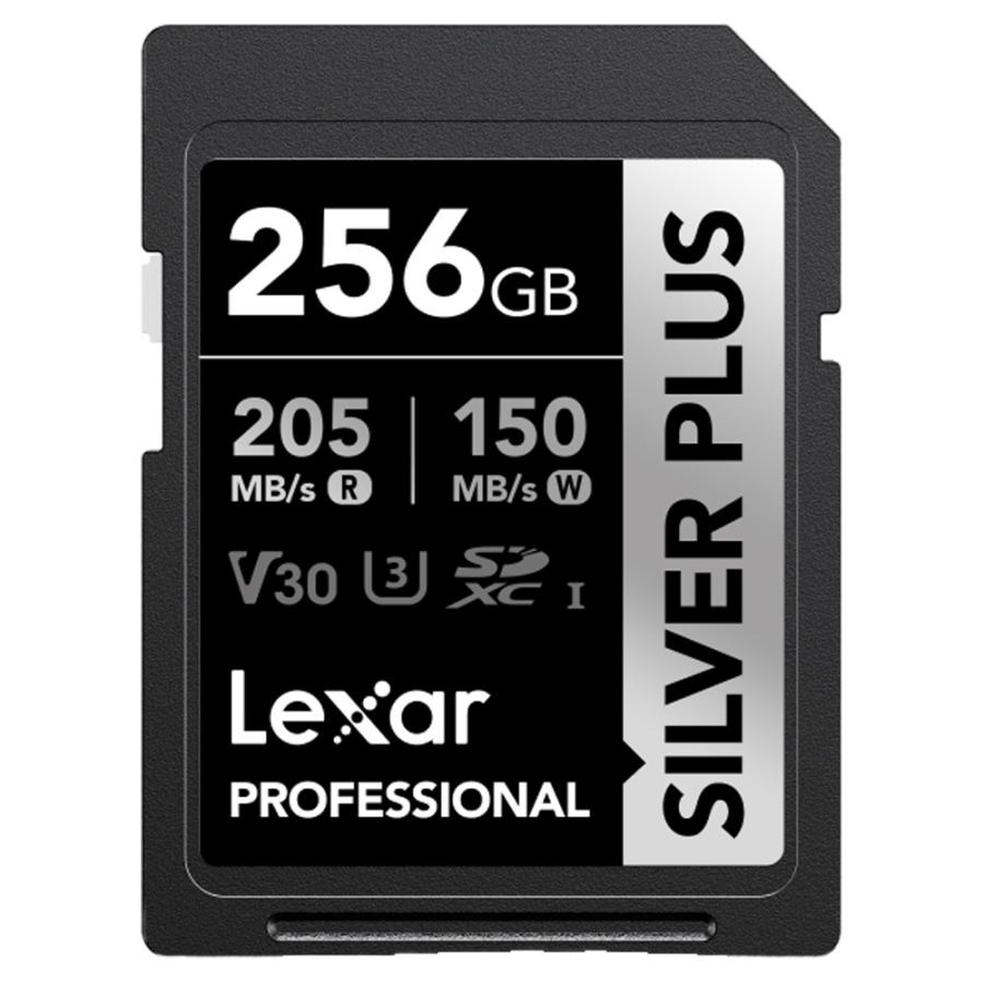 SDカード 256GB SDXC Lexar レキサー Professional SILVER PLUS Class10 UHS-I U3 V30 R:205MB/s W:150MB/s 海外リテール LSDSIPL256G-BNNNG ◆メ | Lexar