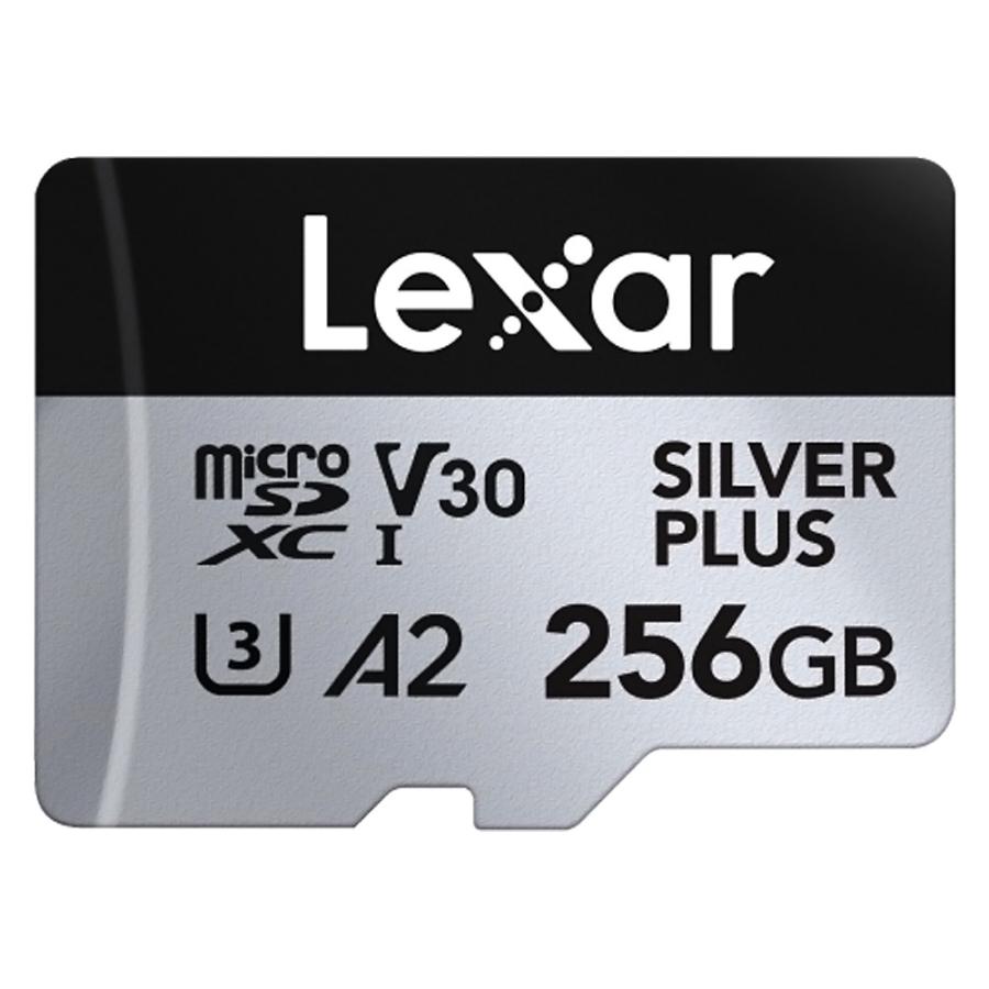 マイクロSDカード 256GB microSDXC Lexar Professional SILVER PLUS Class10 UHS-1 U3 V30 A2 R:205MB/s W:150MB/s 海外リテール LMSSIPL256G-BNANG ◆メ | Lexar