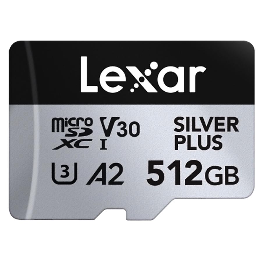 マイクロSDカード 512GB microSDXC Lexar Professional SILVER PLUS Class10 UHS-1 U3 V30 A2 R:205MB/s W:150MB/s 海外リテール LMSSIPL512G-BNANG ◆メ | Lexar