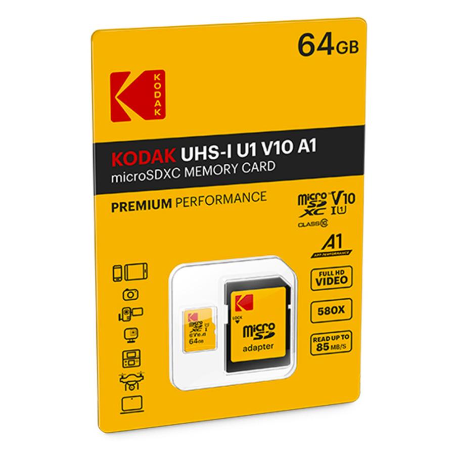 Kodak（コダック） microSDXC 64GB KODAK PREMIUM PERFORMANCE CLASS10