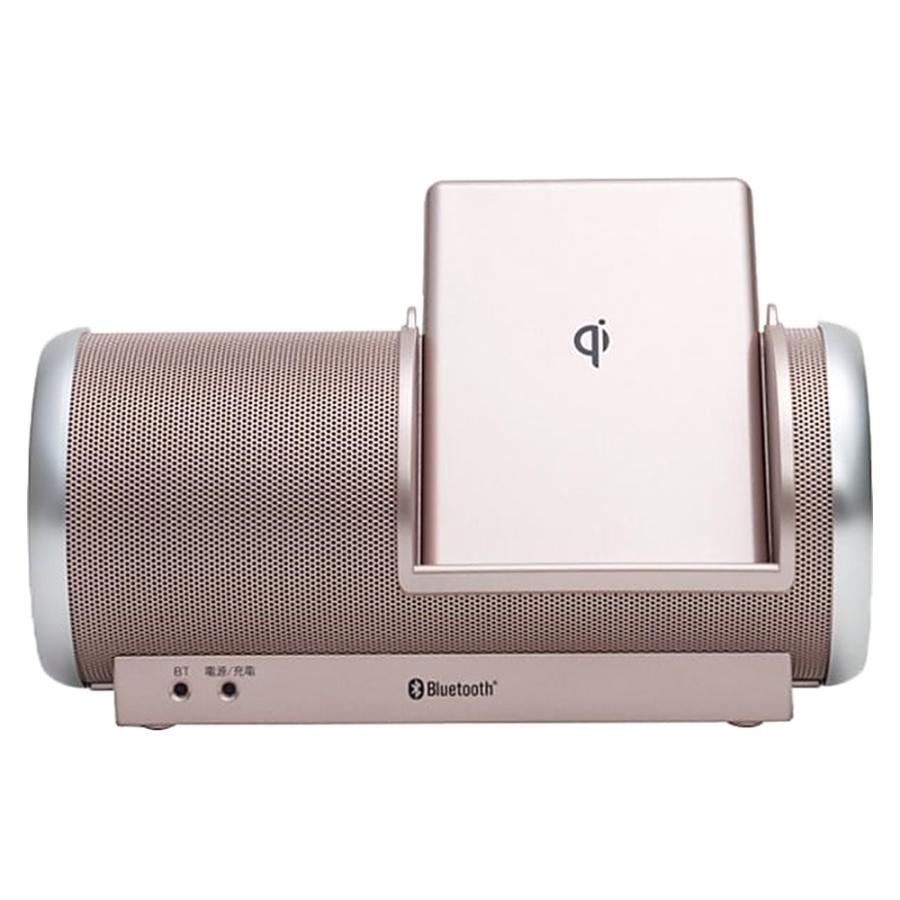 Bluetoothスピーカー ABS-215 防水 スマホワイヤレス充電 ANABAS 太知 スマホQi充電 大出力3.5W 防水性能IP54 充電式 パールピンク ABS-215(PP) ◆宅 | ANABAS