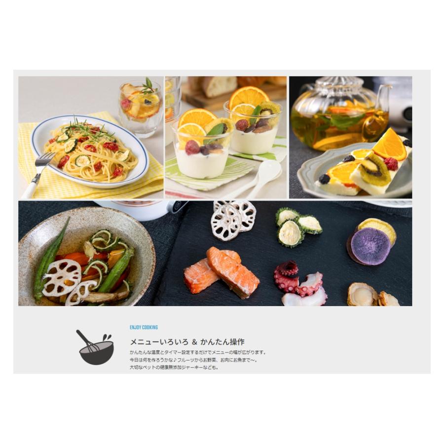 フードドライメーカー mini FD-001 食品乾燥機 5段 ANABAS アナバス ドライフード 野菜乾燥機 餌 ジャーキー ドライフルーツ AC電源 ホワイト FD-001 ◆宅 | ANABAS | 02