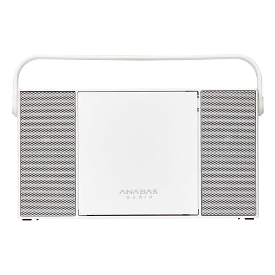 CDラジオ ワイドFM対応 CD-T01 ANABAS アナバス 太知 スマホの音楽も再生可 縦型CDスロット プログラム再生 2電源(AC/乾電池) シルバー CD-T01 ◆宅 | ANABAS
