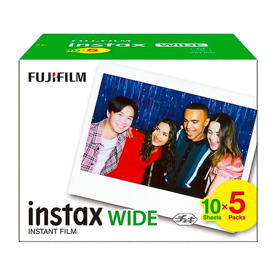 インスタントカメラ チェキ instax WIDE ワイド用フィルム 50枚(10枚入り×5パック) FUJIFILM フジフィルム WIDE300対応 INSTAXWIDEKR5 ◆宅 | FUJIFILM