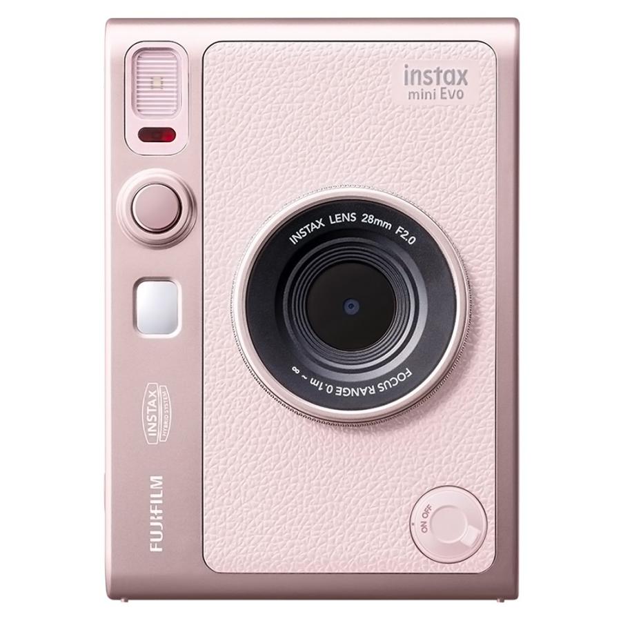 チェキ instax mini Evo Gentle Rose ハイブリッドインスタントカメラ FUJIFILM フジフィルム  スマホ連携 ジェントルローズ INSMINIEVOGPKC ◆宅 | FUJIFILM