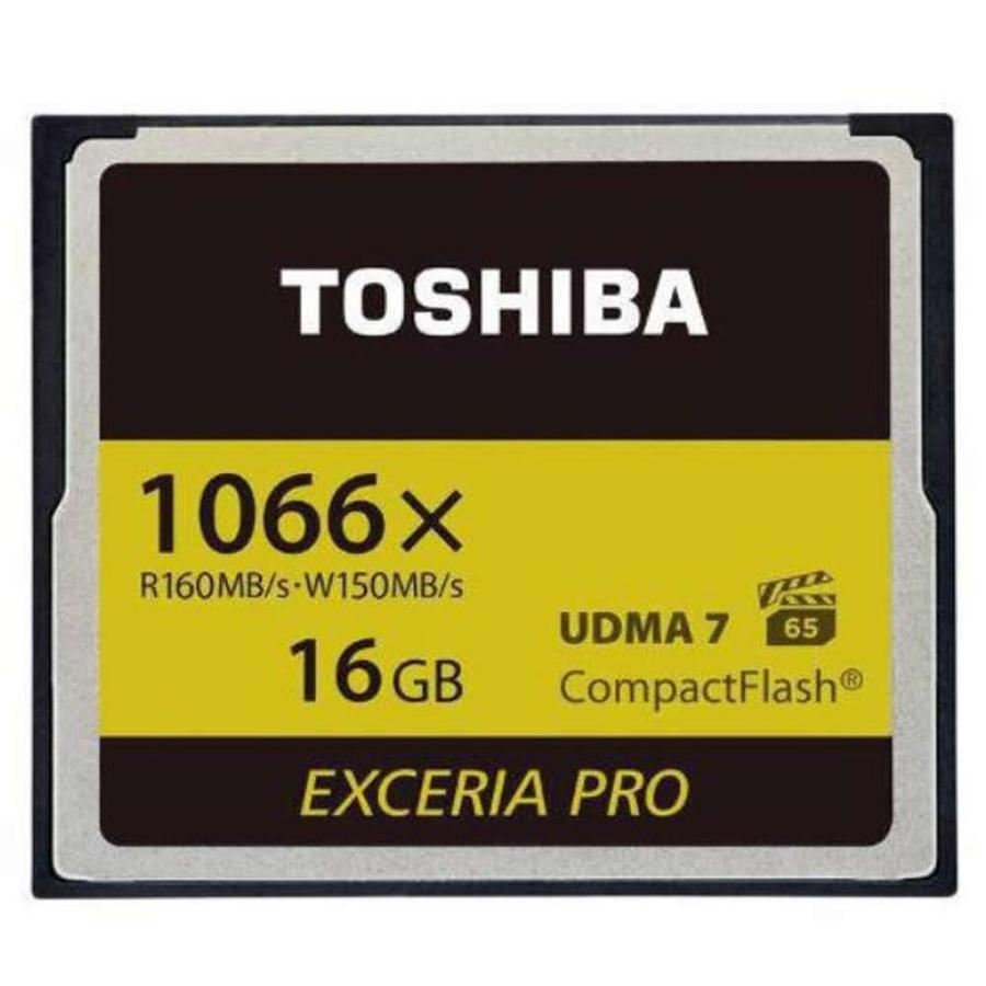 16GB CFカード コンパクトフラッシュ 1066倍速 TOSHIBA 東芝 EXCERIA PRO C501 UDMA7 W:150MB 店内全品対象 VPG-65 海外リテール THN-C501G0160A6 s R:160MB 公式 メ