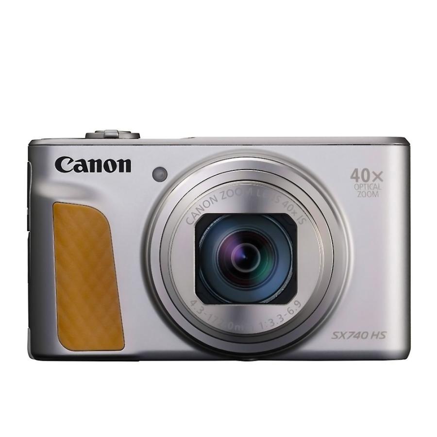 デジカメ PowerShot SX740 HS Canon キヤノン 光学40倍ズーム DIGIC8 4K動画撮影 2110万画素 Wi-Fi接続 スマホ自動転送 シルバー 2956C004 PSSX740HSSL ◆宅