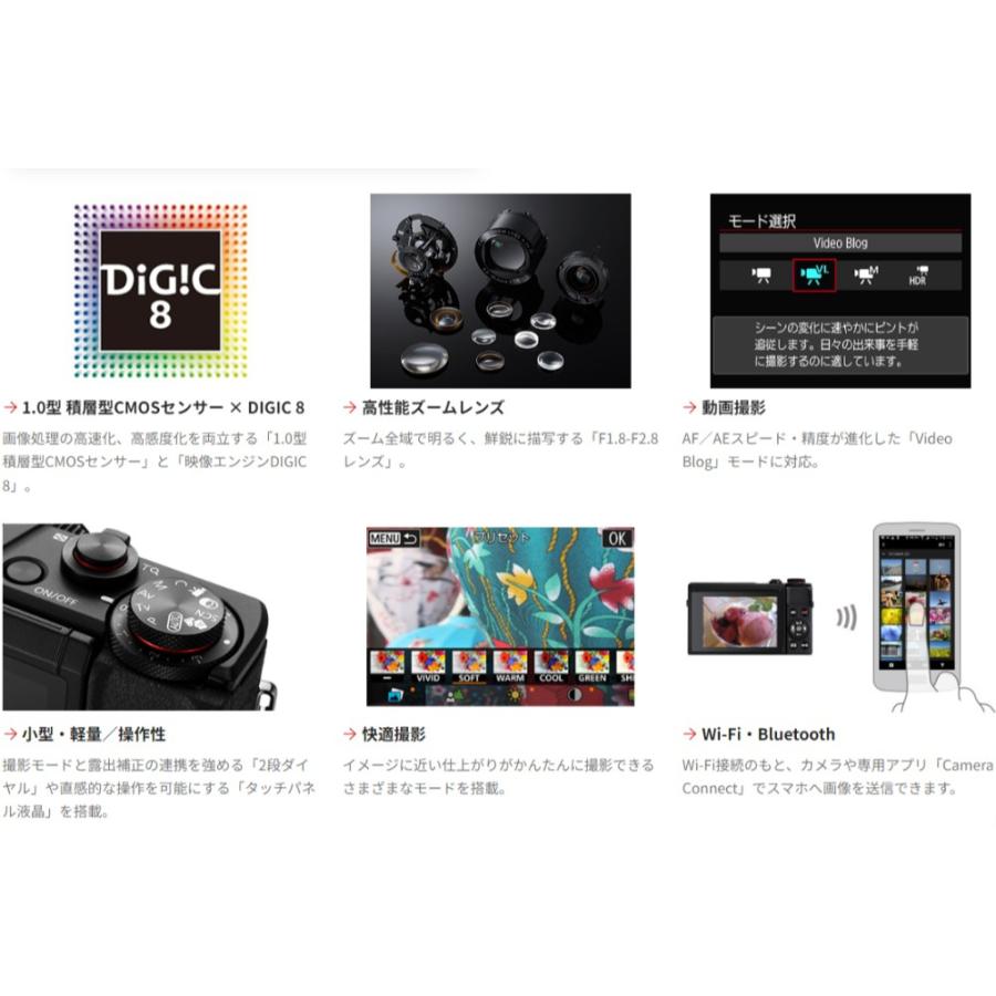 デジタルカメラ PowerShot G7 X Mark III Canon キヤノン 2000万画素 4K動画 シルバー 3638C004 PSG7X MARKIII(SL) ◆宅 | PowerShot Gシリーズ | 01