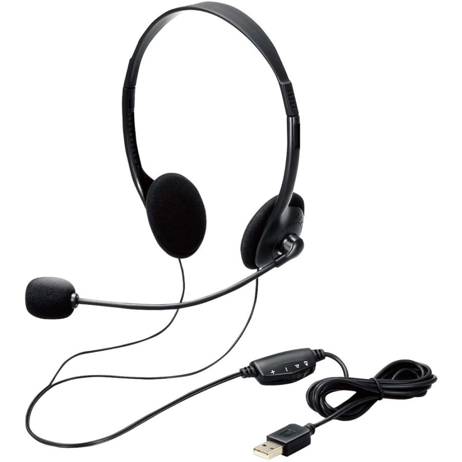 ヘッドセット 両耳オーバーヘッドタイプ Usb接続タイプ Elecom エレコム 小型イヤーパッド採用 ボリューム調整 ブラック Hs 102ubk 宅 風見鶏 通販 Paypayモール