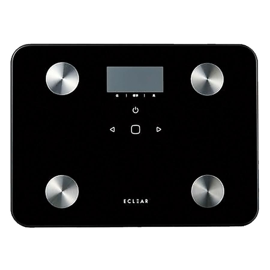 体組成計 体重計 ECLEAR Plus エクリア HCS-WFS02 ELECOM エレコム 100g単位 BMI MRI 内臓脂肪測定 自動認識 スマホ連動 Wi-Fi ブラック HCS-WFS02BK ◆宅 | ELECOM