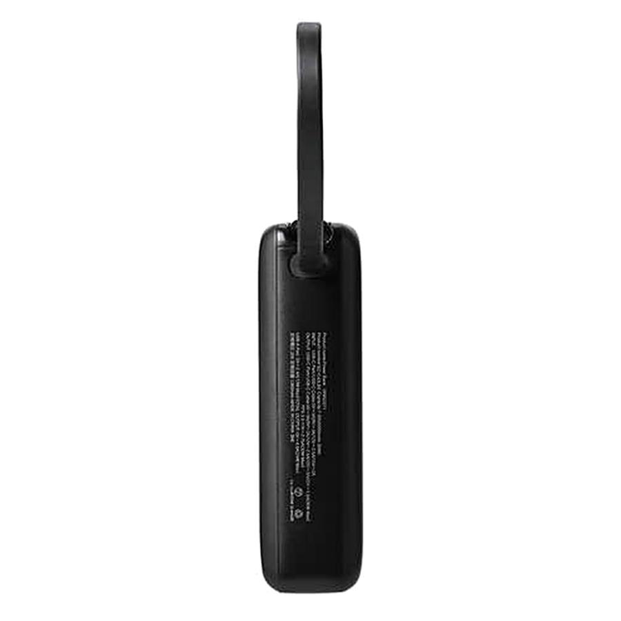 モバイルバッテリー 大容量 10000mAh 急速充電 PD対応 最大30W ELECOM エレコム USB-Cケーブル一体型 LED残量表示 機内持ち込み可 ブラック EC-C43LBK ◆コ | ELECOM | 01