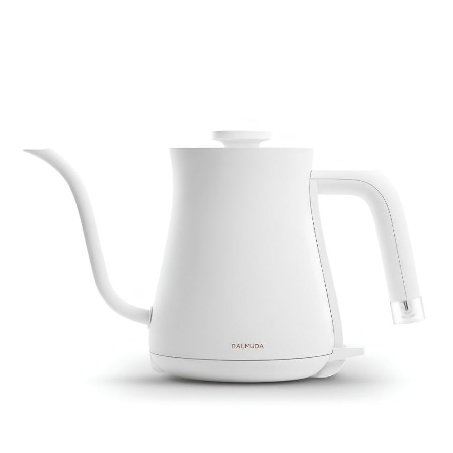 電気ケトル BALMUDA The Pot ザ ポット KPT03JP 容量0.55L ステンレス シンプル おしゃれ 空だき防止 自動電源OFF AC電源 1200W ホワイト KPT03JP-WH ◆宅 | BALMUDA The Pot