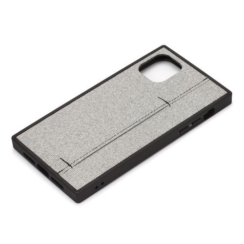 iPhone11 6.1インチ用 テクスチャーハイブリッドケース ファブリック調 PGA ストラップホール付 グレー PG-19BPT11GY ◆メ | PGA