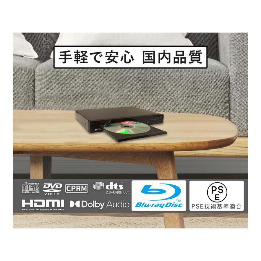 ダイニチ電子 ブルーレイディスクプレーヤー DVDプレーヤー Wizz 据置