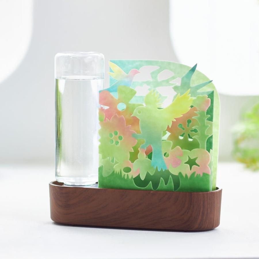 自然気化式ECO加湿器 うるおい 小鳥モチーフ セキスイ 積水樹脂 ペーパー加湿器 電気代0円 森 草花 バード グリーン ULW-SP-GR ◆宅 |  | 01