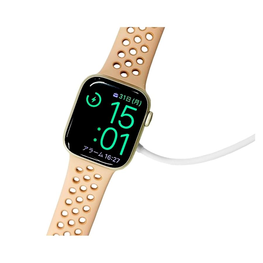 Apple Watch充電器 Type-Cケーブル一体型 LAZOS リーダーメディアテクノ 最大5W Apple Watch S / Ultra対応 1m ホワイト L-AWC ◆メ | リーダーメディアテクノ | 01