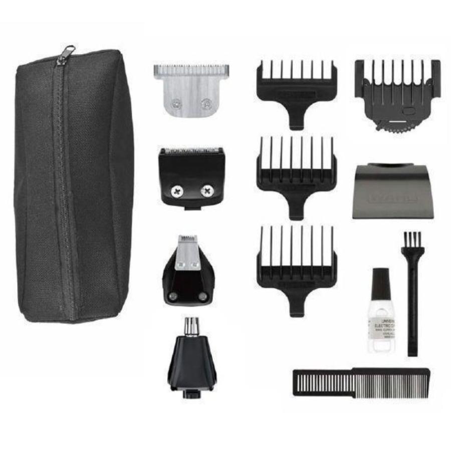 ステンレスマルチグルーミングトリマー 電気シェーバー 家庭用 人用 WAHL 充電式 防水仕様 10段階アタッチメントコーム 3種類のヘッド チタン WT6402 ◆宅 | WAHL | 02