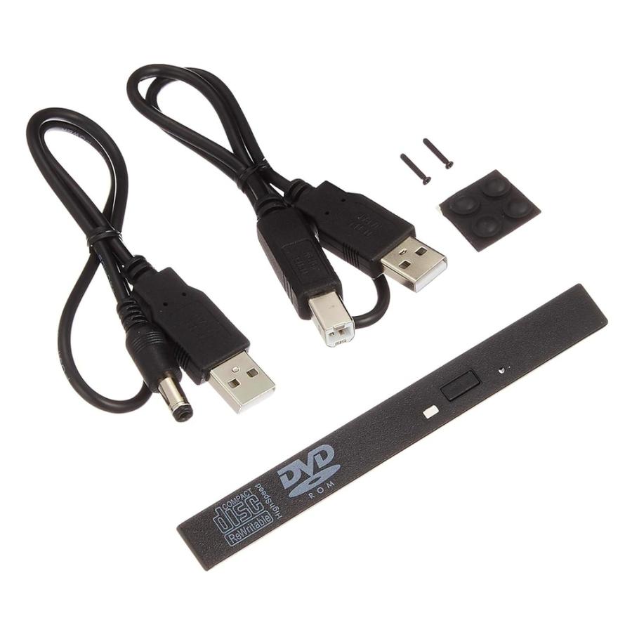 IDEスリム光学ドライブ外付けケース Slim IDE用 TFTEC 変換名人 スリム ドライブケース USB2.0接続 GBASベゼル付 ブラック DC-SI/U2 ◆メ |  | 02