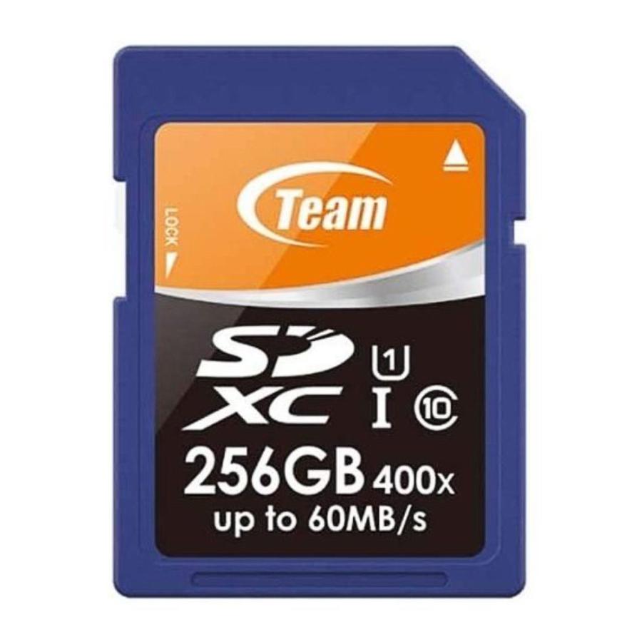 256GB SDXCカード 人気の贈り物が大集合 SDカード Team チーム SDXC UHS-Iシリーズ 400x W:20MB TSDXC256GUHS01 s メ R:60MB U1 Class10 初回限定お試し価格