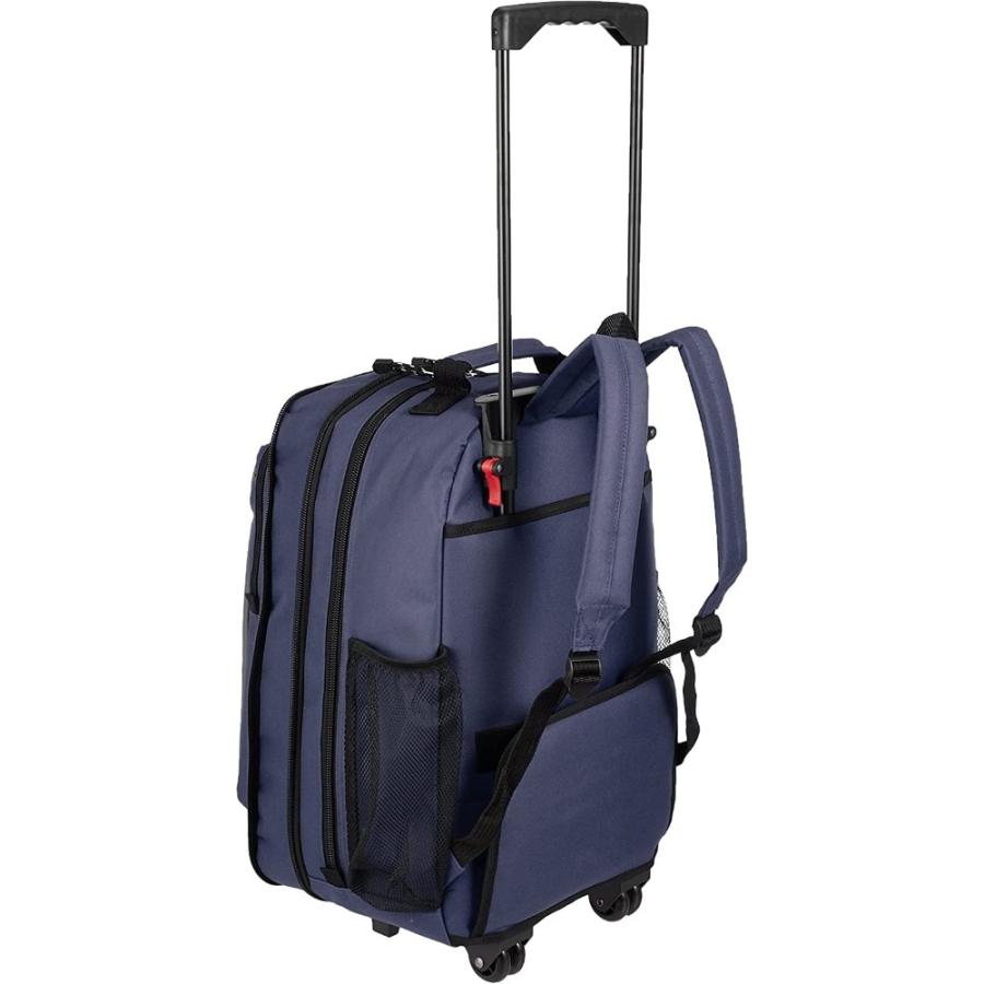 キャリーバッグ 600D 2-3泊対応 CaptainStag キャプテンスタッグ 2wayリュックスタイル(33-48L) マチ幅拡張機能付 高さ55cm 幅34cm ネイビー 12420001NV ◆宅 | CAPTAIN STAG | 01