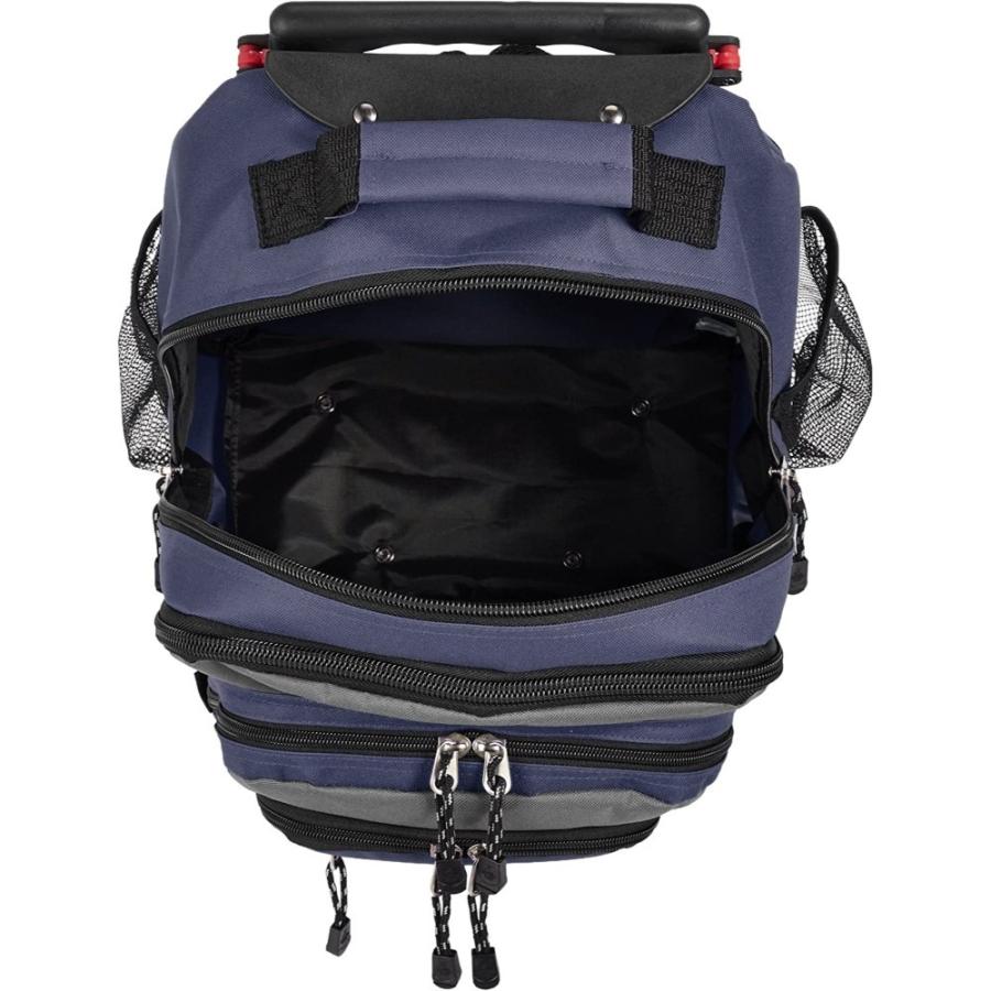 キャリーバッグ 600D 2-3泊対応 CaptainStag キャプテンスタッグ 2wayリュックスタイル(33-48L) マチ幅拡張機能付 高さ55cm 幅34cm ネイビー 12420001NV ◆宅 | CAPTAIN STAG | 03