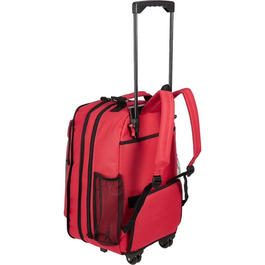 キャリーバッグ 600D 2-3泊対応 CaptainStag キャプテンスタッグ 2wayリュックスタイル(33-48L) マチ幅拡張機能付 高さ55cm 幅34cm レッド 12420001RD ◆宅 | CAPTAIN STAG | 01