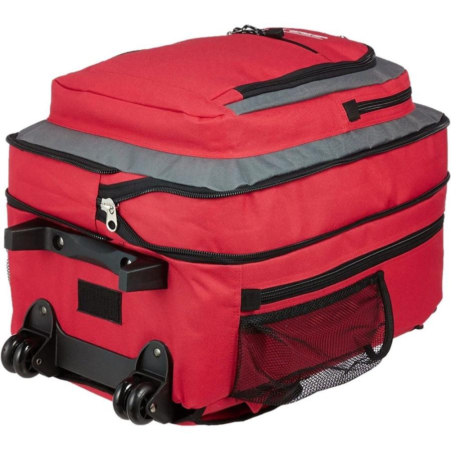 キャリーバッグ 600D 2-3泊対応 CaptainStag キャプテンスタッグ 2wayリュックスタイル(33-48L) マチ幅拡張機能付 高さ55cm 幅34cm レッド 12420001RD ◆宅 | CAPTAIN STAG | 02