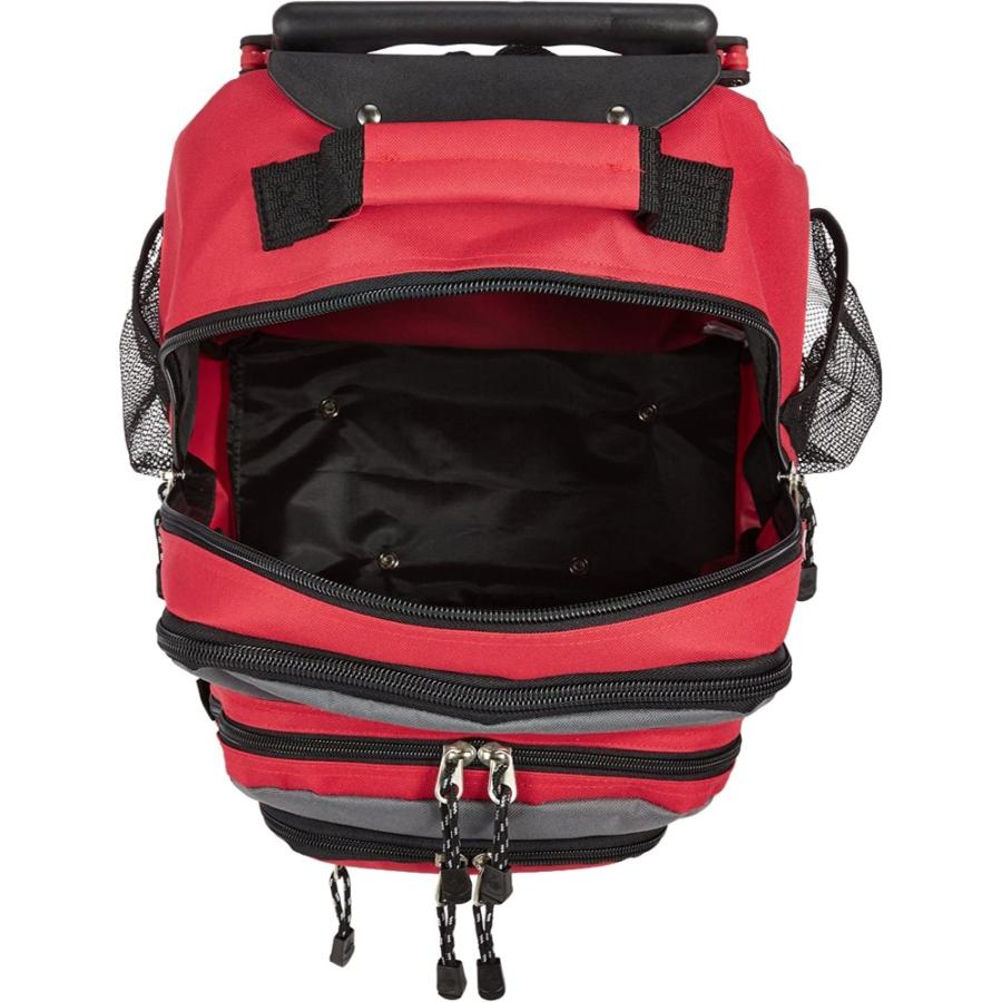 キャリーバッグ 600D 2-3泊対応 CaptainStag キャプテンスタッグ 2wayリュックスタイル(33-48L) マチ幅拡張機能付 高さ55cm 幅34cm レッド 12420001RD ◆宅 | CAPTAIN STAG | 03