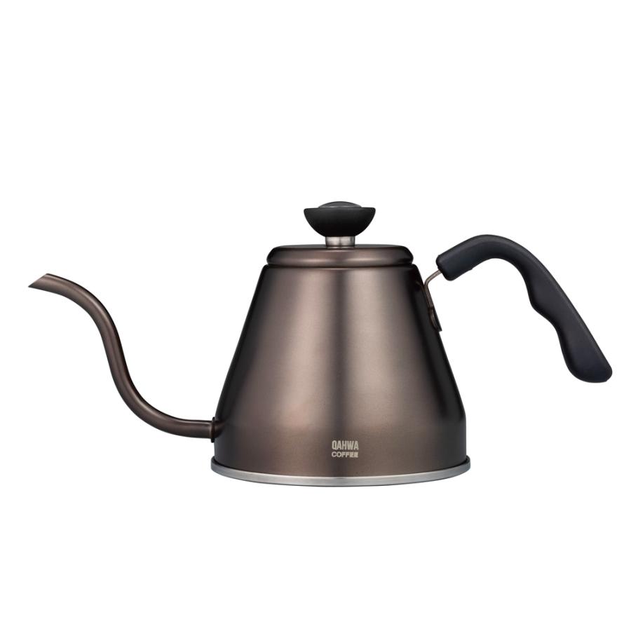 温度計付きドリップケトル 1.2L やかん コーヒー ドリップ QAHWA カフア CB-JAPAN 細口ノズル 温度計付き ガス火 IH対応 グラファイトグレー CB-865346 ◆宅 | QAHWA
