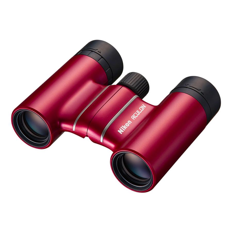 双眼鏡 8倍 ACULON アキュロン T02 8X21 Nikon ニコン 口径21mm ダハプリズム式 多層膜コーティング コンパクト 軽量195g レッド ACT028X21RD ◆宅 | ACULON