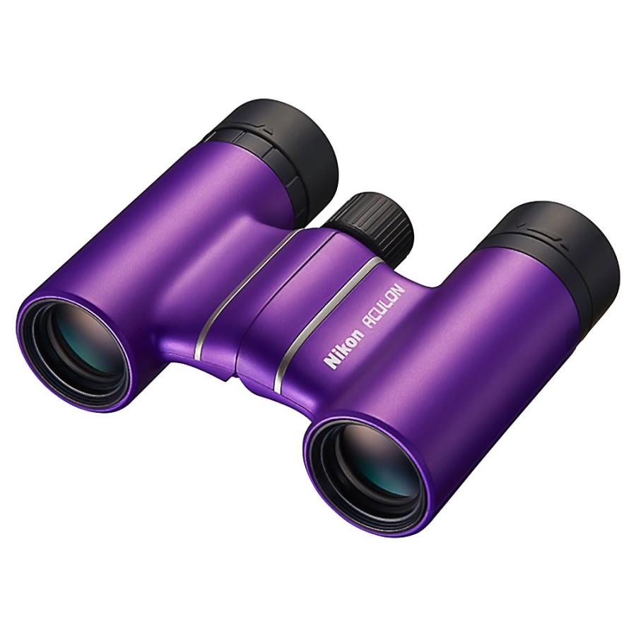 双眼鏡 8倍 ACULON アキュロン T02 8X21 Nikon ニコン 口径21mm ダハプリズム式 多層膜コーティング コンパクト 軽量195g パープル ACT028X21PR ◆宅 | ACULON