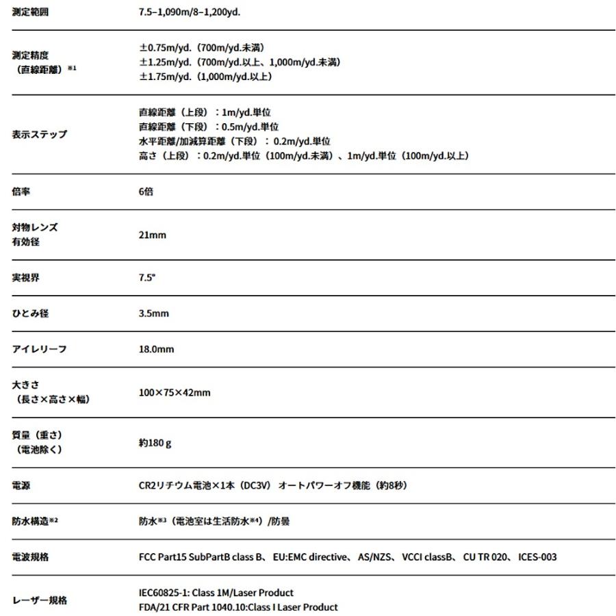 ゴルフ用レーザー距離計 COOLSHOT PROII STABILIZED Nikon ニコン LOCKED ON機能 測定範囲7.5-1090m 手ブレ補正 防水 防曇構造 LCSPRO2 ◆宅 |  | 03