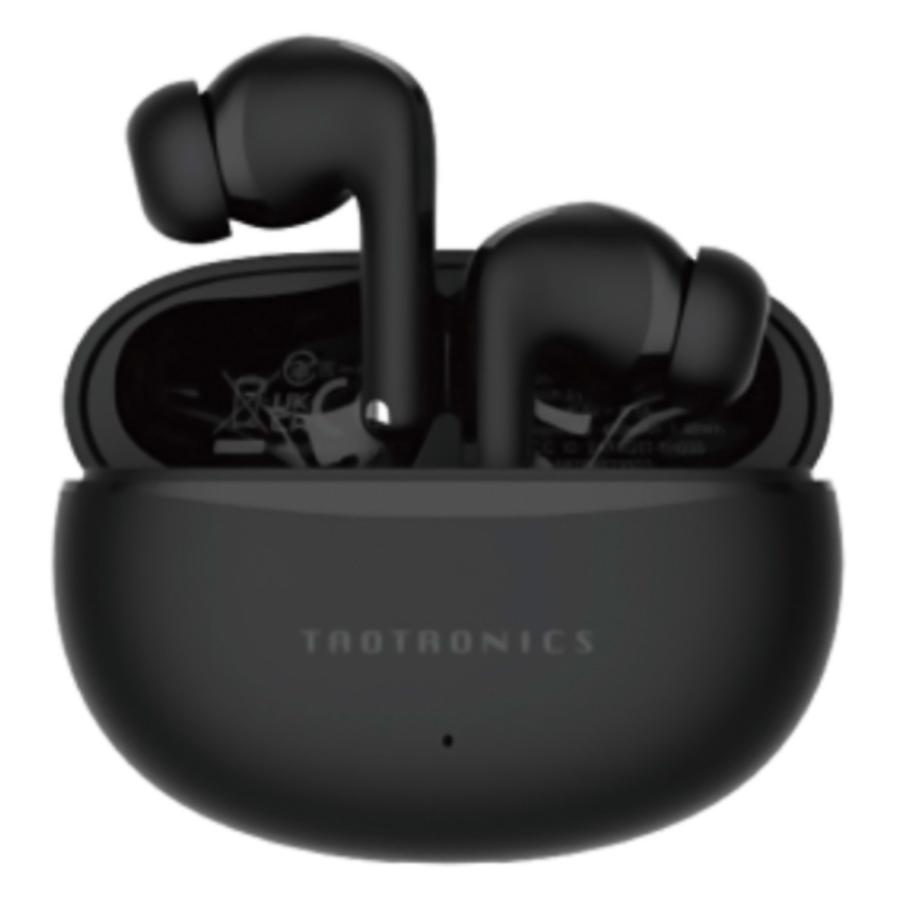 完全ワイヤレスイヤホン TT-BH1118 TaoTronics Bluetooth ノイズキャンセリング 最大30h再生(単体6h) SBC AAC MCSync ブラック TT-BH1118BK ◆コ | TaoTronics